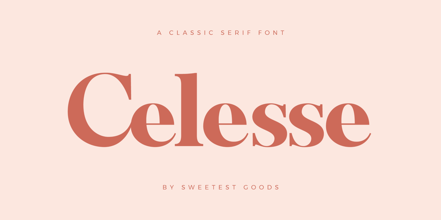 Пример шрифта Celesse #14